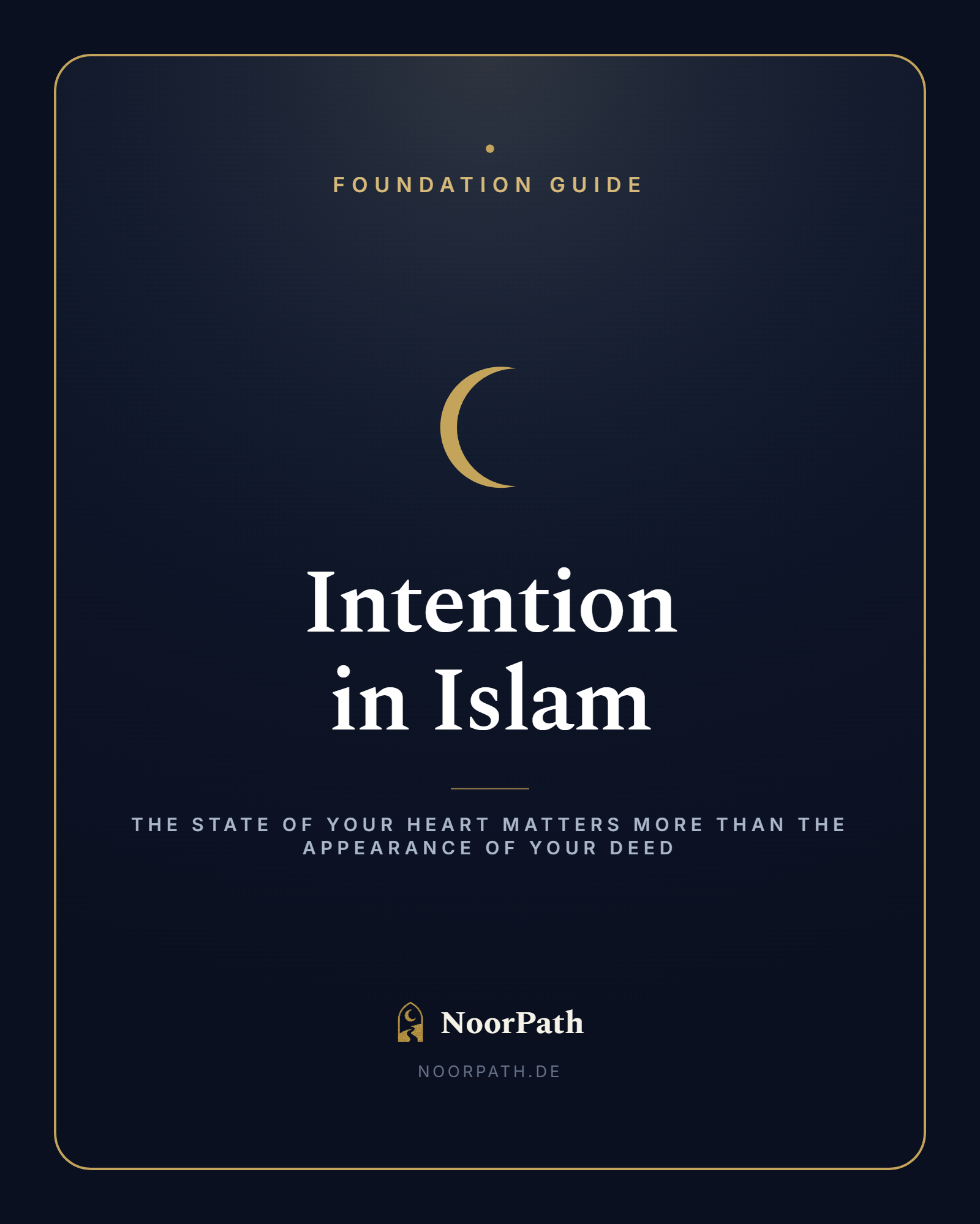 Intention in Islam